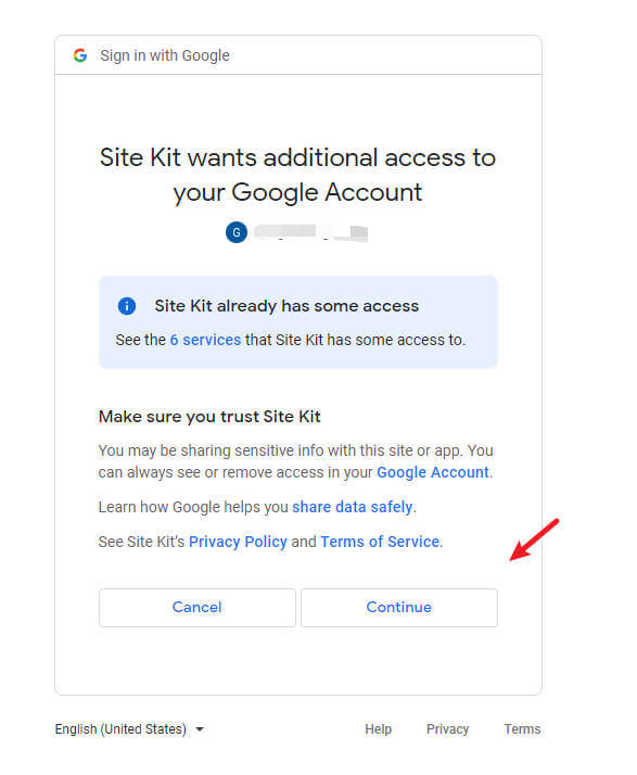 Google账号权限提示