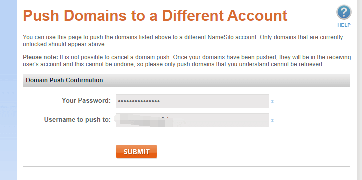 namesilo域名过户