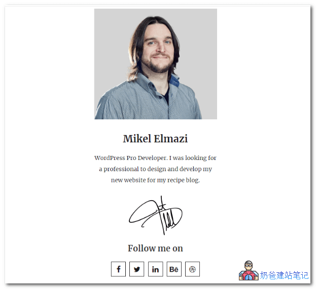 Awesome Author Box Widget关于作者小工具