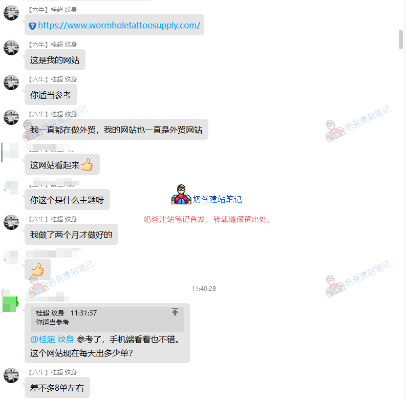 外贸独立站SEO优化群聊天记录