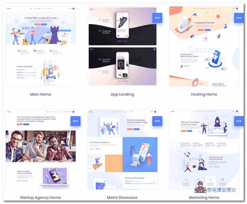 产品落地页WordPress主题