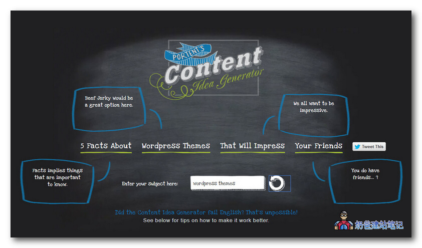 Portent’s Content Idea Generator