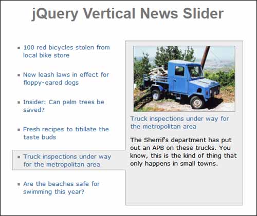 Free jQuery Vertical News Slider Free jQuery Vertical News Slider