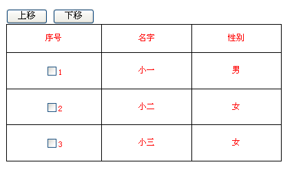 jquery实现列表上下移动功能 - Web前端