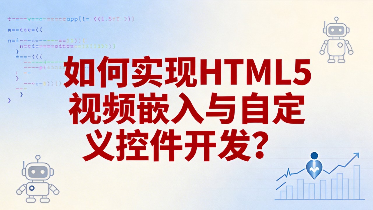 如何实现HTML5视频嵌入与自定义控件开发