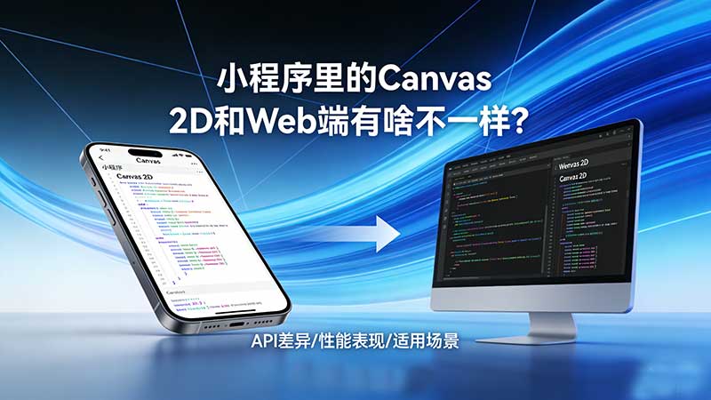小程序里的Canvas 2D和Web端有啥不一样？